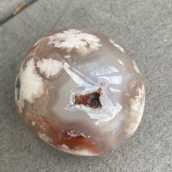 Flower Agate Palm Stone - Picture 7 of 7